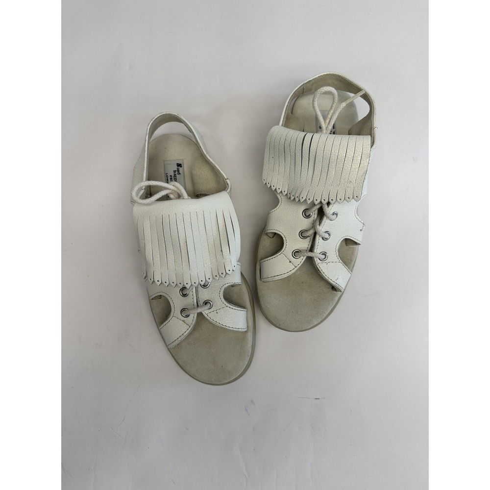 Sandbaggers Kiltie Golf Sandals Women's Shoes Leather Fringe Good Condition SZ 7